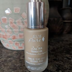 100%pure second skin foundation peach bisque